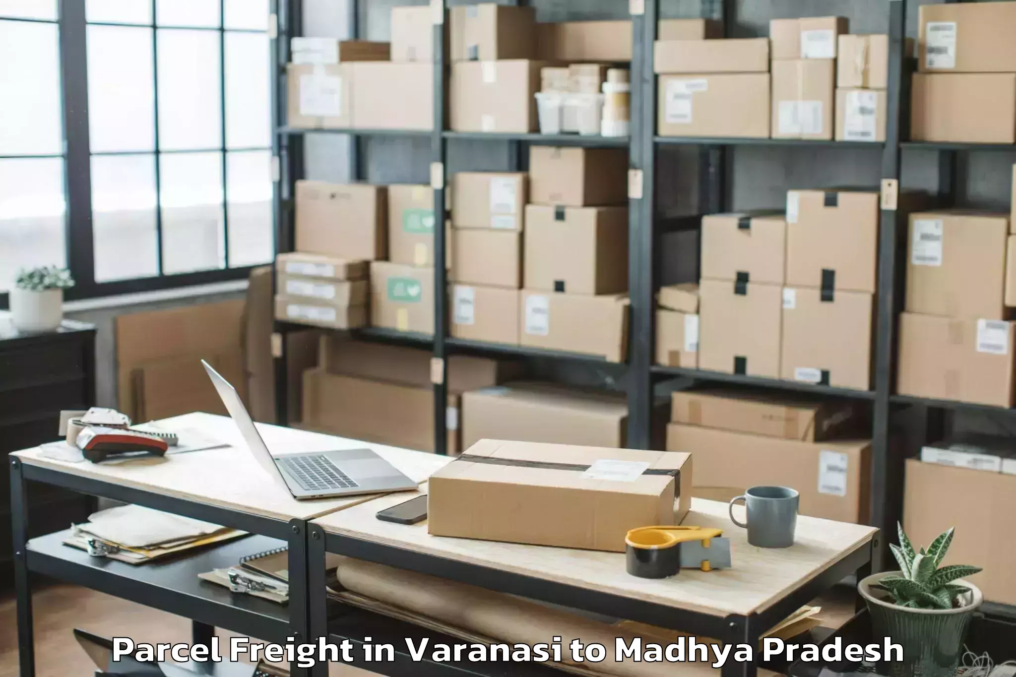 Book Your Varanasi to Prithvipur Parcel Freight Today